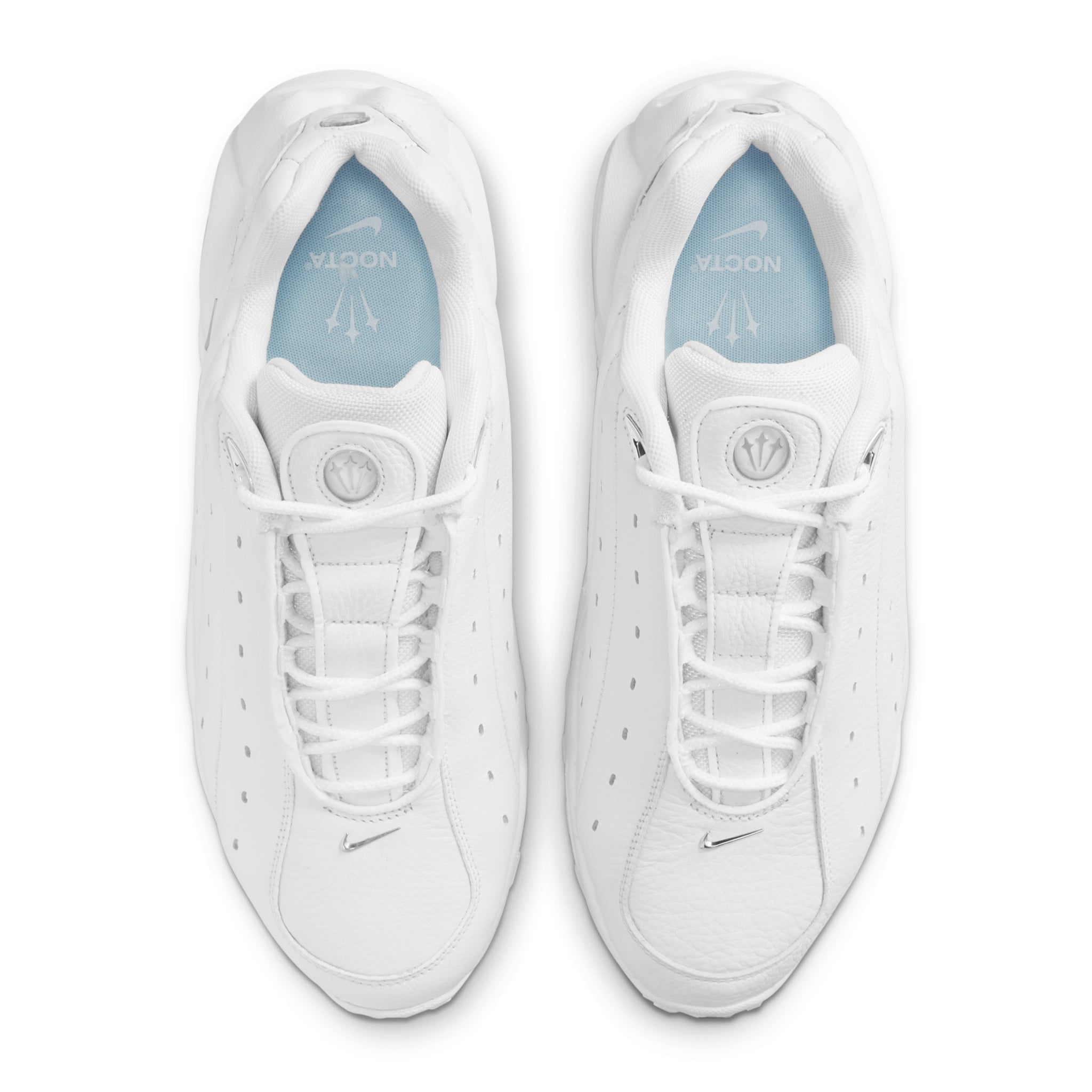 Top down view of Nike x Nocta Hot Step Drake Air Terra Chrome White DH4692-100